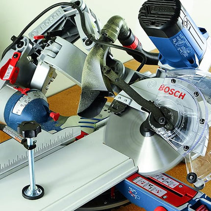 Bosch CM10GD Compact Miter Saw - 15 Amp Corded 10 Inch Dual-Bevel Sliding Glide Miter Saw with 60-Tooth Carbide Saw Blade