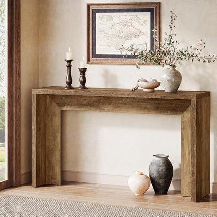 Tribesigns Farmhouse Console Table, 140 cm Wooden 