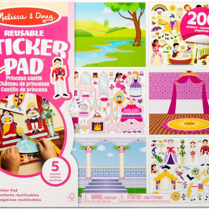 Reusable Sticker Pad - Princess Castle: Activity Books - Coloring/Painting/Stickers