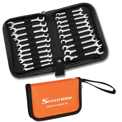 SPEEDWOX Mini Double Open End Wrench Set, 10-Piece