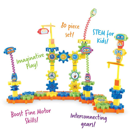 Learning Resources Gears Gears Gears! Robot Factory Building Set. Gears & Construction Toy, STEM Toys, Gears for Kids