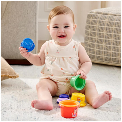 Ms. Rachel Official Rainbow Stacking Cups 7-Pack, Educational Toys & Toddler Toys for Girls & Boys Ages 6 Months to 2+ Years