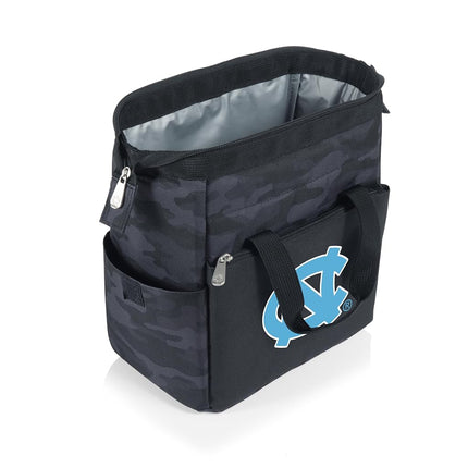 Picnic TIME NCAA North Carolina Tar Heels On The Go Lunch Bag Cooler, Soft Cooler Lunch Box, Insulated Lunch Bag, (Black Camo)