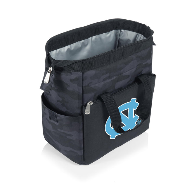 Nevera Portátil Picnic TIME NCAA North Carolina Tar Heels On The Go, Fiambrera Isotérmica, Bolsa Isotérmica para Almuerzo, (Camuflaje Negro)