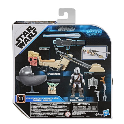 Star Wars Mission Fleet Expedition Class The Mandalorian The Child Battle for the Bounty 6-cm-Scale Figures and Vehicle, Children Aged 4 and Up