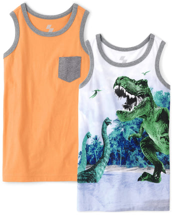 The Children's Place Boys' Pocket Tank Top 2-Pack,