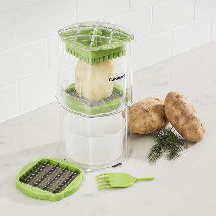 PrepExpress French Fry Cutter, Green & Clear