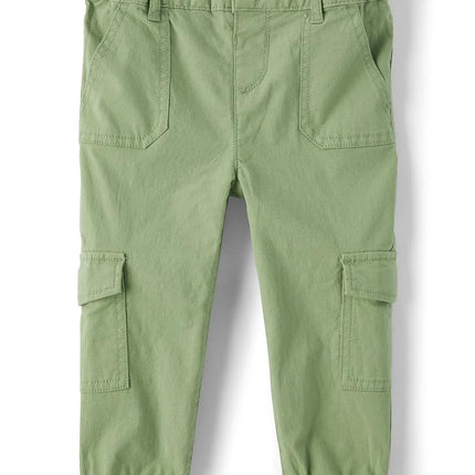 The Children's Place Pantalón jogger cargo para bebé niña, Misty Glen, 9-12 meses