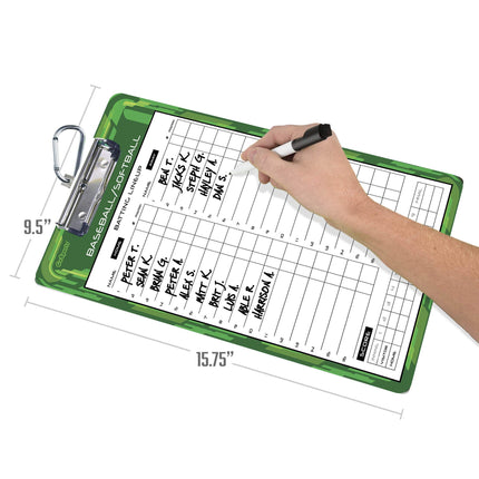 Tablettes d'entraînement GoSports Baseball et Softball – Tablettes tactiques effaçables à sec double face de qualité supérieure