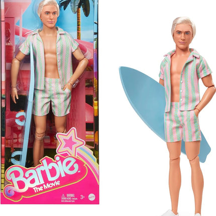 Barbie The Movie Ken Doll Wearing Pastel Pink and 