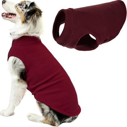 Gooby Stretch Fleece Vest - Burgundy, 3X-Large