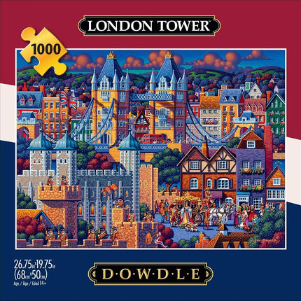 Buffalo Games - Eric Dowdle - London Tower - 1000 Piece Jigsaw Puzzle for Adults - Challenging Puzzle Perfect for Game Nights - Finished Size is 26.75 x 19.75
