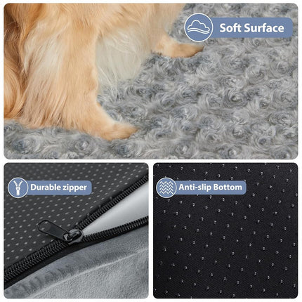 BFPETHOME Orthopedic Washable Dog Bed, Sleeping Couch for Large Senior Dogs