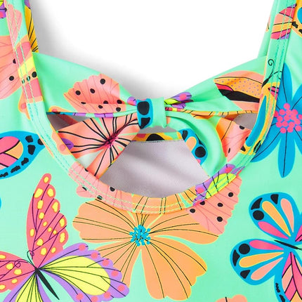 Maillot de bain tankini 2 pièces The Children's Place pour filles et bébés, Papillons fluo, 9-12 mois