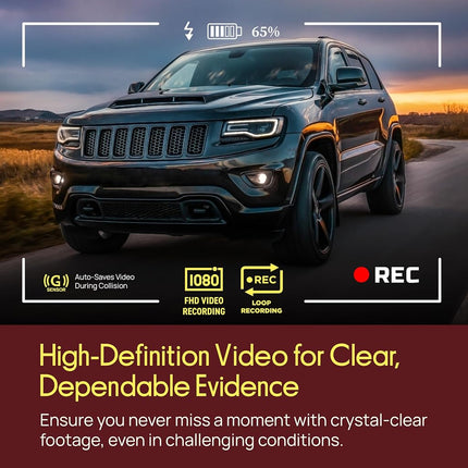 Pyle Dash Cam Rearview Mirror - 4.3� DVR Monitor Rear View Dual Camera Video Recording System in Full HD 1080p w/Built in G-Sensor Motion Detect Parking Control Loop Record Support - Pyle PLCMDVR49