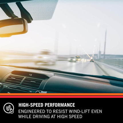 K&N EDGE Wiper Blades: All Weather Performance, Superior Windshield Contact, Streak-Free Wipe Technology: 24" + 22" (Pack of 2)