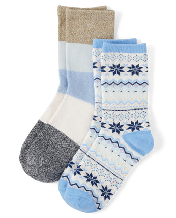 Gymboree Boys' and Toddler 2-Pack Crew Socks, Stri