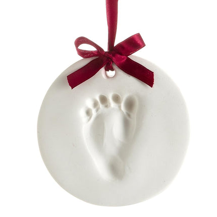 Pearhead Babyprints Newborn Baby Handprint or Footprint Keepsake Ornament Kit, Perfect Holiday Keepsake or Gift (Holiday), Neutral/Undyed