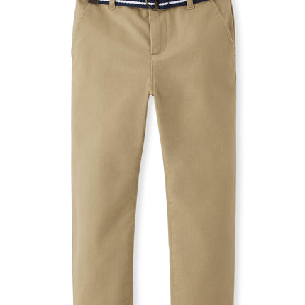 Gymboree Boys' and Toddler Belted Chino Pants, Tan
