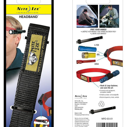 NITE IZE Headband Standard Black