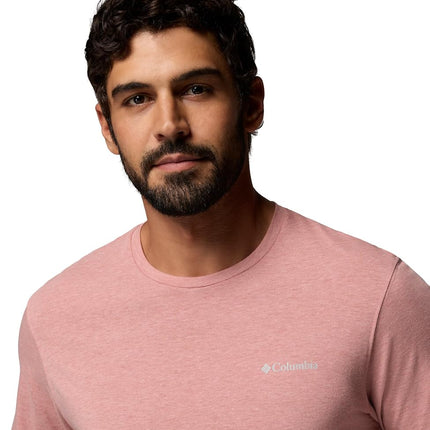 Columbia Men's Thistletown Hills Short Sleeve, Washed Red/Heather, XS