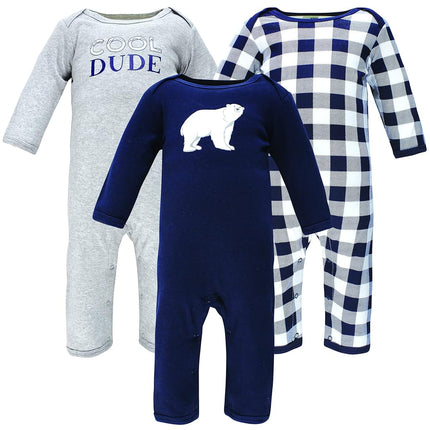 Hudson Baby Grenouillères en Coton pour Bébés Filles, Ours Polaire, 3-6 Mois