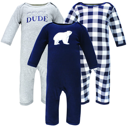 Hudson Baby baby-girls Cotton Coveralls, Polar Bea
