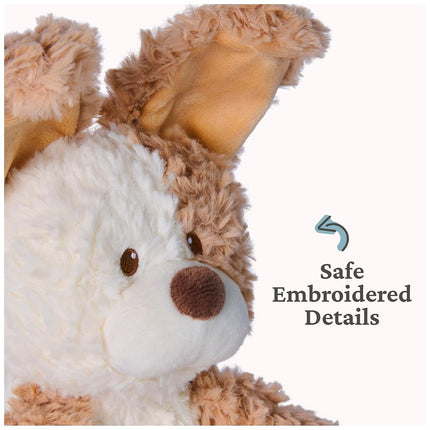 GUND Baby Peek-a-Boo Peeki Puppy Plush, Dog Stuffed Animal, Baby Toy for Ages 0 and Up, Brown/Cream, 7"