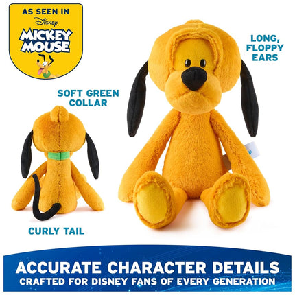 GUND Disney Official Pluto Toothpick Plush, Pluto Dog Stuffed Animal for Ages 1 and Up, Yellow, 15”