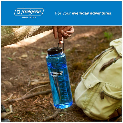 Nalgene Sustain Tritan BPA-Free Water Bottle Made with Material Derived from 50% Plastic Waste, 48 OZ, Wide Mouth, Cosmo