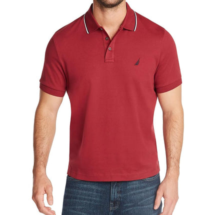 Nautica Men's Classic Fit Short Sleeve Dual Tipped