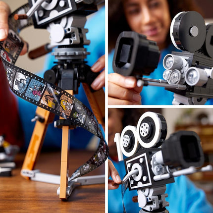 LEGO Disney Walt Disney Tribute Camera, Memorabilia Set for Adults with Mickey and Minnie Mouse Minifigures, plus Bambi & Dumbo Figures, Collectible Gifts for Women and Men 43230