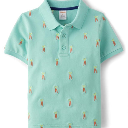Gymboree Boys and Toddler Short Sleeve Polo Shirt, Sea Kiss, 10