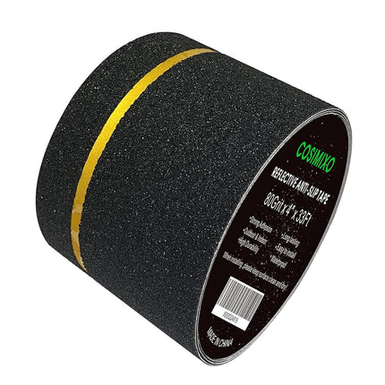 Cosimixo 4" x 33FT Anti Slip Tape With Reflective 