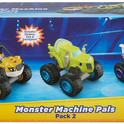 Fisher-Price Nickelodeon Blaze y los Monster Machines, paquete de 3 vehículos de metal fundido a presión n.º 2