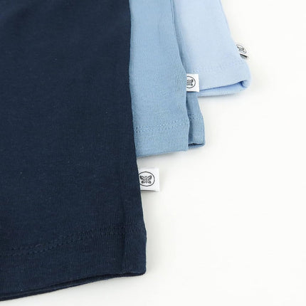 HonestBaby Multipack Harem Pants, ajuste holgado, pantalones sin cierre, 100 % algodón orgánico para bebés, niños y niñas, unisex, paquete de 3, azul degradado, 12 meses