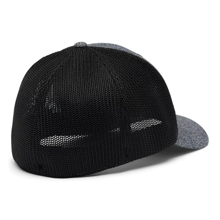 Columbia Women's Mesh Ballcap Baseball Cap, Grill Heather/Black, L-XL