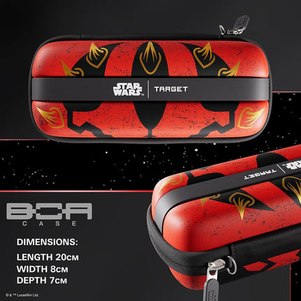 Target Darts Star Wars Darth Maul BOA Wallet | Premium Dart Case with Sith Design, Swiss Point Tip Storage, Rigid Outer Shell & Organised Accessories Holder