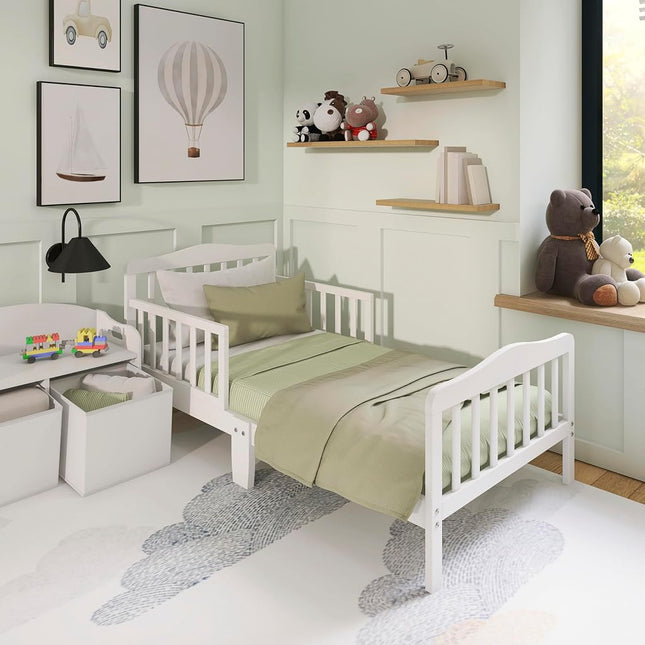 Dream On Me Classic Toddler Bed, White by Dream On Me