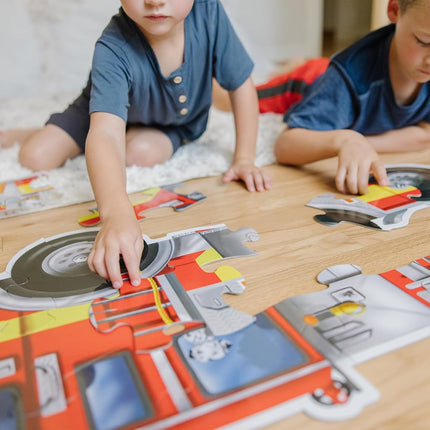 Melissa and Doug - Giant Fire Truck Floor Puzzle 24 pieces