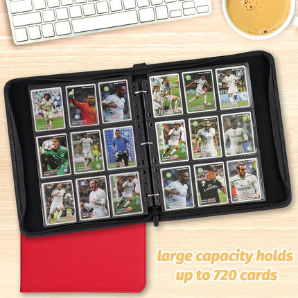 Foalgo Trading Card Binder, Card Collection Binder Album Folder with 720 Side Loading Pockets, 9 Pocket Trading Card Album Folder for TGC,MTG, Baseball Cards, Yugioh