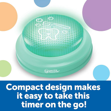 Learning Resources 2-Minute Toothbrushing Timer - Age 3+ Helps Kids Dental Health, Toddler Timer for Bathroom, Multicolor