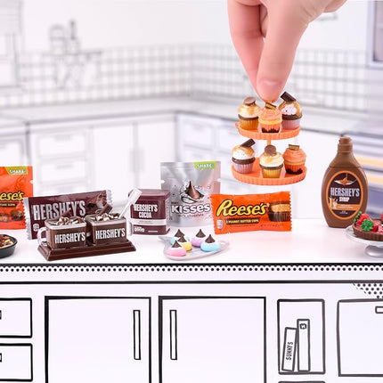 MGA's Miniverse Make It Mini Food - Brunch Multipack, Hershey Mini Collectibles, DIY, Resin Play, Replica Food, Suitable for Collectors & Kids Ages 8+, NOT Edible