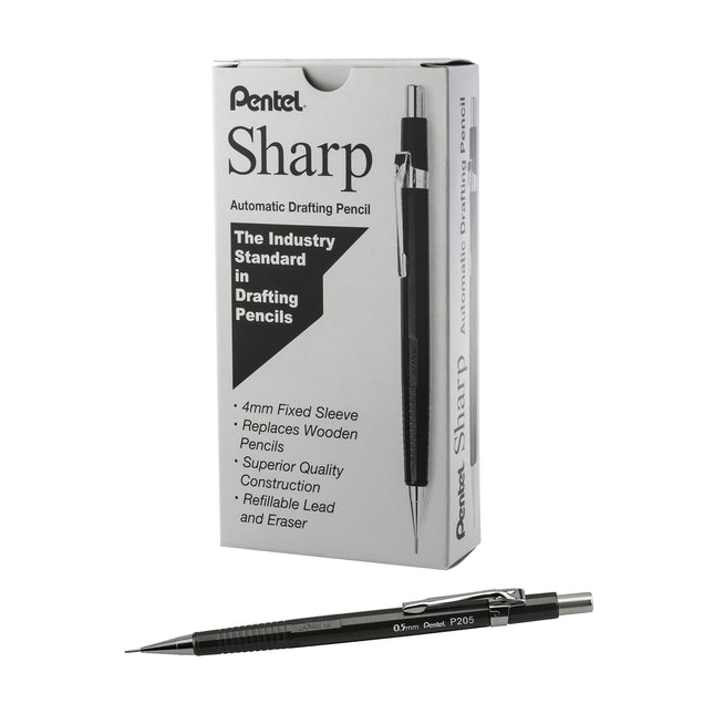 Pentel Sharp Mechanical Pencil, (0.5mm), Metallic 