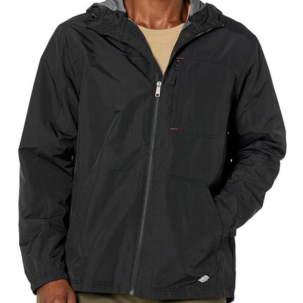 Chaqueta Ripstop Dickies Protect Cooling con capucha para hombre, color negro, talla M