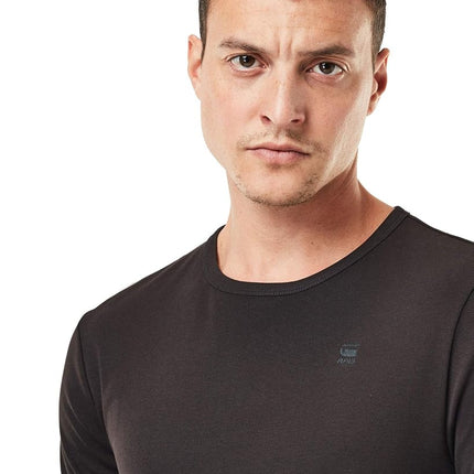 G-STAR Men's Base T-Shirt 2-Pack, Black (Black D07205-124-990), L