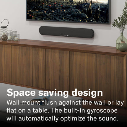 Barra de sonido Yamaha SR-B20A con subwoofers integrados y Bluetooth