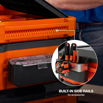 Klein Tools 54826MB MODbox Tray Work Top, Portable Worktop Surface, Multi-Use Workbench Top, Stainless Steel, Modular Work Surface