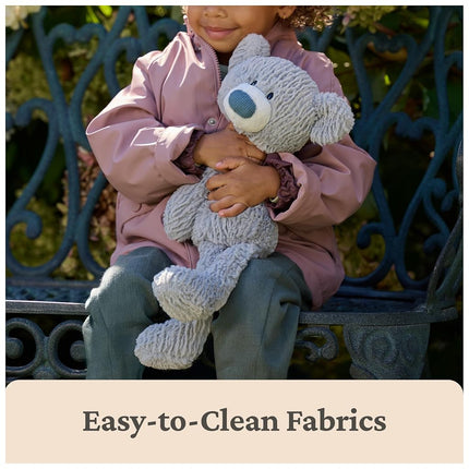 GUND Toothpick Wavy Bear, Teddy Bear Stuffed Animal for Ages 1 and Up, Gray, 15”