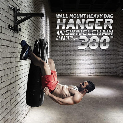 Yes4All Adjustable Heavy Duty Wall Bracket with Chain for Boxing Muay Thai and MMA Training